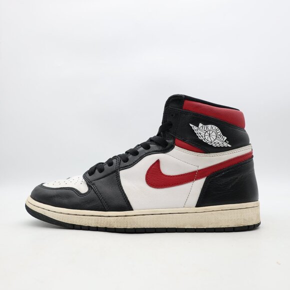 Nike Jordan 1 Retro High Black Gym Red Men's Size 11 Black White Sail 555088-061 - Picture 3 of 10